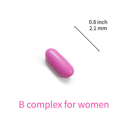 Lovita Vitamin B Complex for Women – Timed Release, 30 Veg Tablets (Pack of 3)