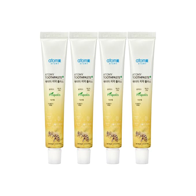 Low Fluoride Toothpaste with Propolis Extract – 50g x 4 Tubes