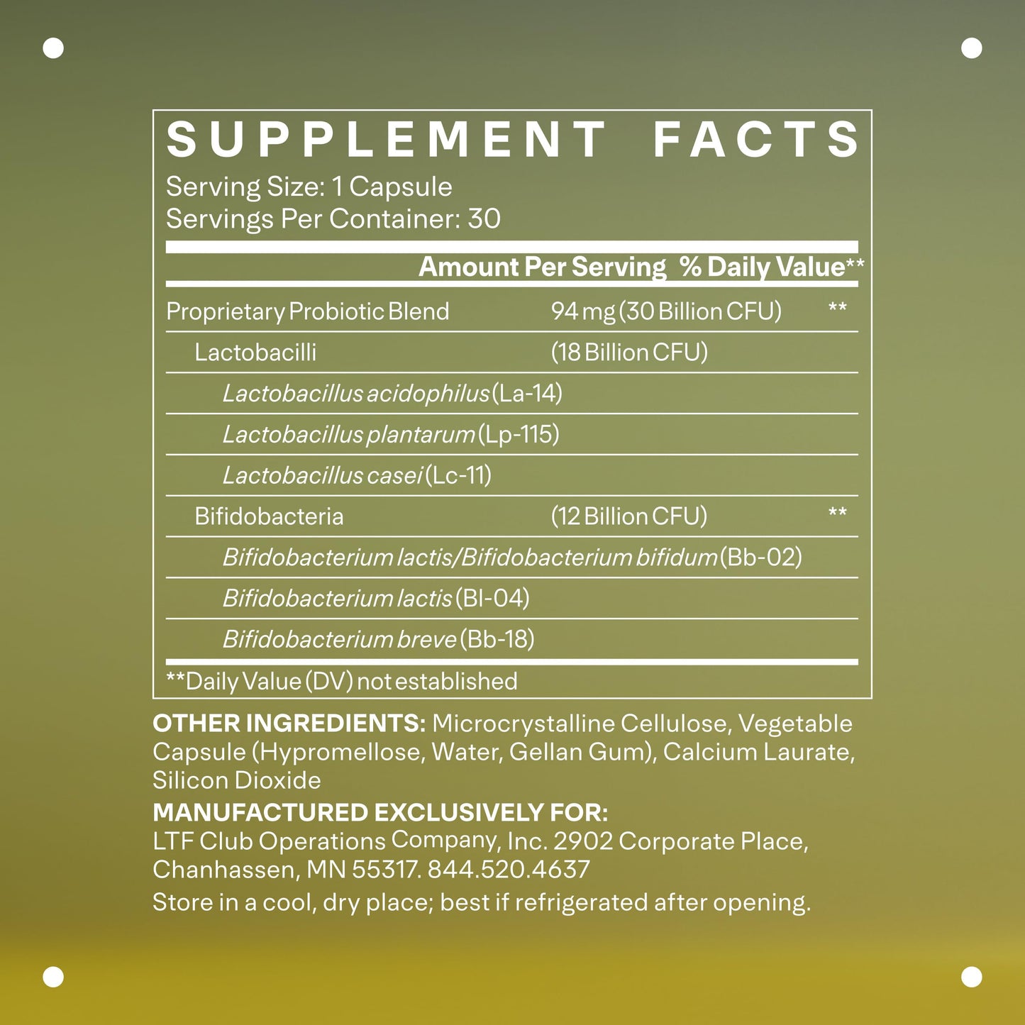 LTH Balance Multi Pro 30B Probiotic – 30B CFUs, Dairy-Free