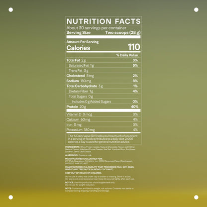 LTH Flex Whey Protein Isolate - Trusted by Life Time Members - Lactose-Free Protein Powder - for Post-Workout Recovery - Low Fat, No Sugar & Low Carb - Chocolate, 30 Servings