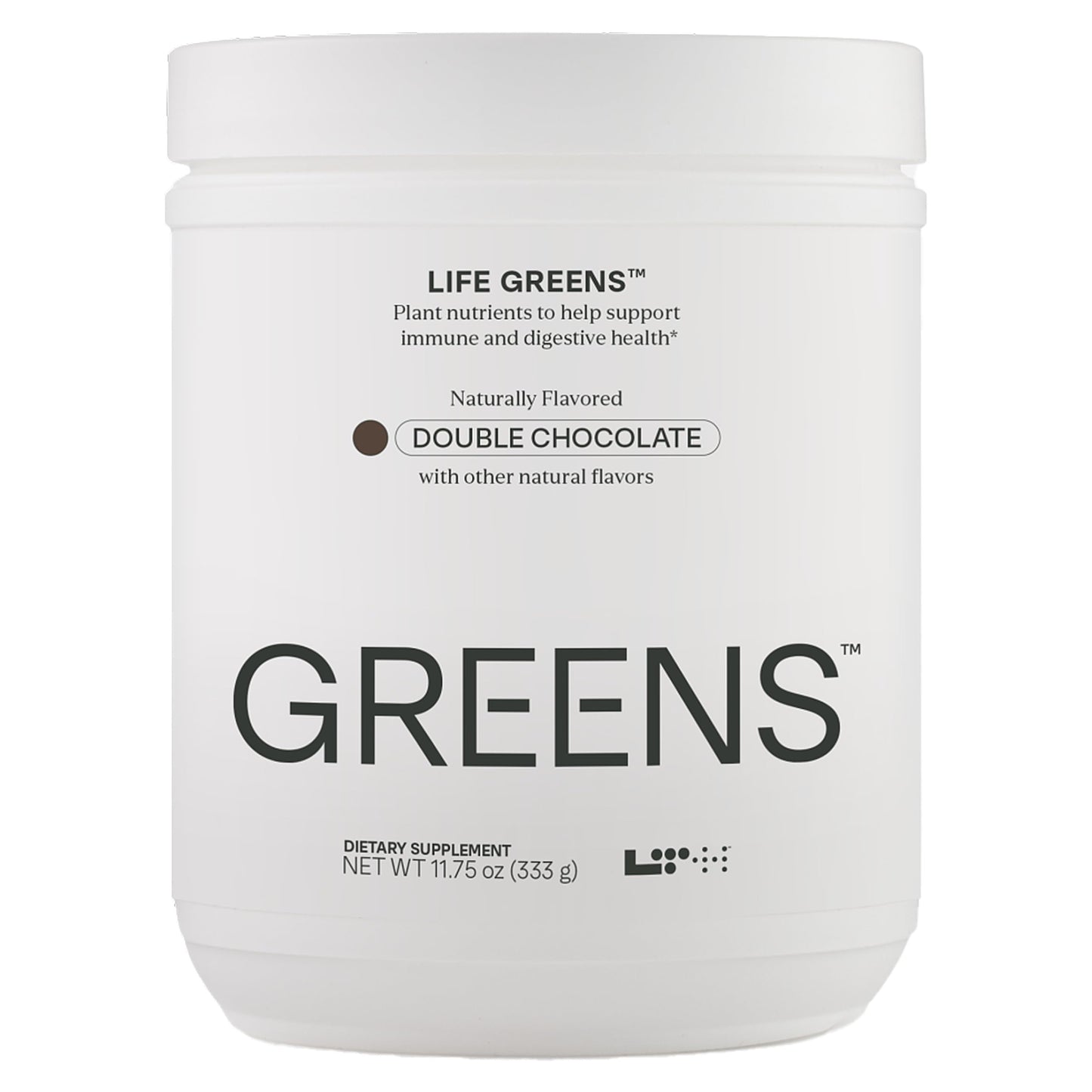 LTH Life Greens - Probiotics, Enzymes & Fiber - Double Chocolate (30 Servings)