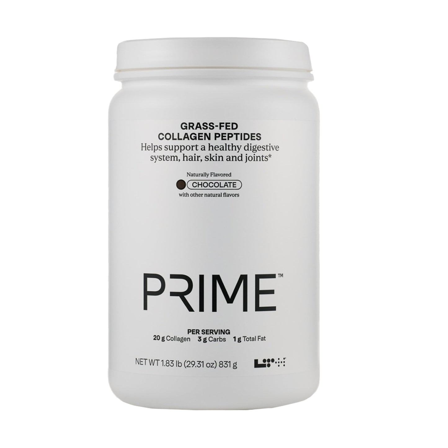 LTH Prime Collagen Peptides – Digestive Health, Joints, Hair & Skin | Grass-Fed Chocolate | 30 Servings