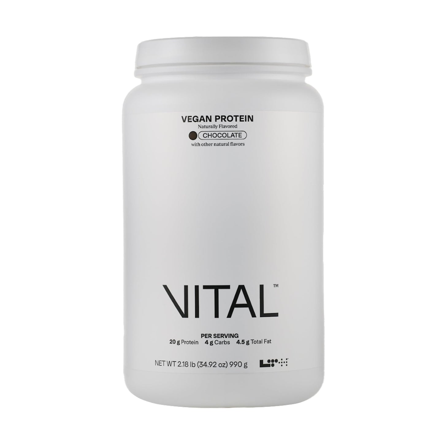 LTH Vital Vegan Protein - Trusted by Life Time Members | Plant-Based Pea Protein - Chocolate, 30 Servings