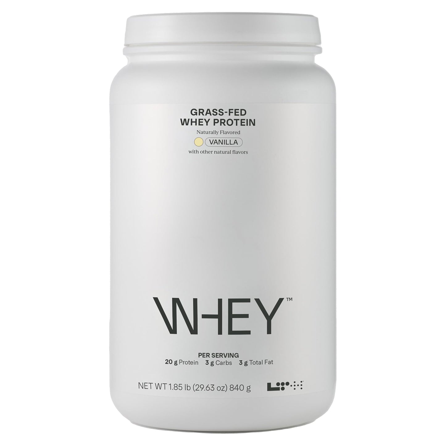 LTH Whey Protein - Grass-Fed Whey Protein Powder with Amino Acids | Lean Muscle & Recovery - Vanilla, 930 Grams