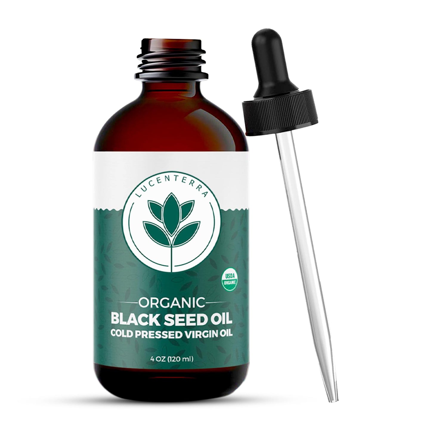 Lucenterra Organic Black Seed Oil 4oz – Cold Pressed, USDA Organic