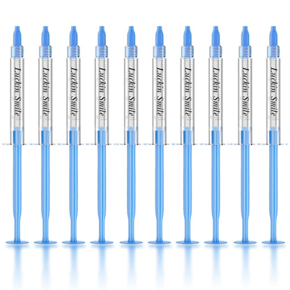 LUCKIN SMILE 10pcs Teeth Whitening Gel Refill – 35% Carbamide Peroxide, Gentle on Sensitive Teeth