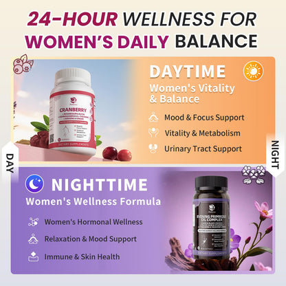 Lukaree Evening Primrose & Cranberry Wellness Duo – 30-Day Supply