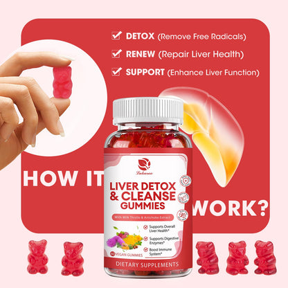 Lukaree Liver Cleanse Detox Gummies – Milk Thistle, Dandelion, Artichoke & Elderberry