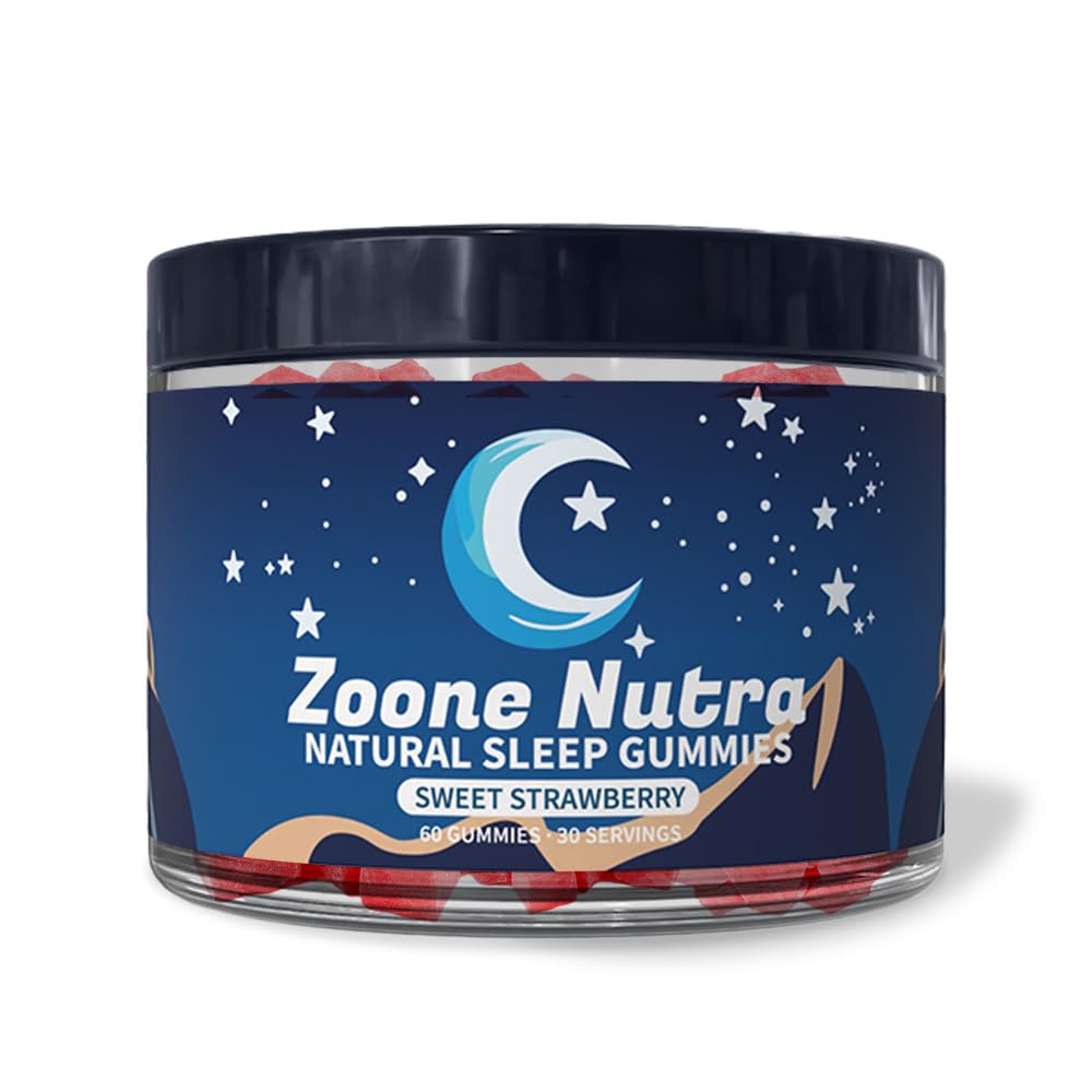 Zoone Nutra Lulla-Bites Sleep Gummies – Melatonin-Free Strawberry (60 Count)
