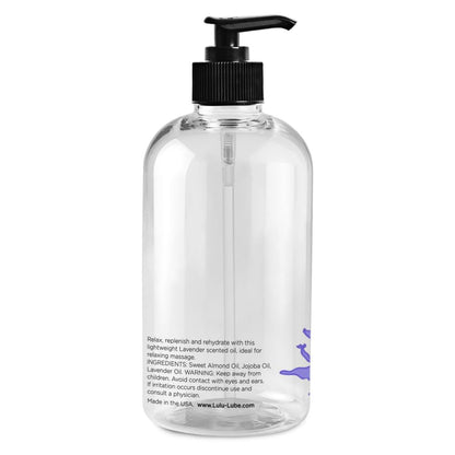 Lulu Lavender Massage Oil with Jojoba & Lavender – 16 oz