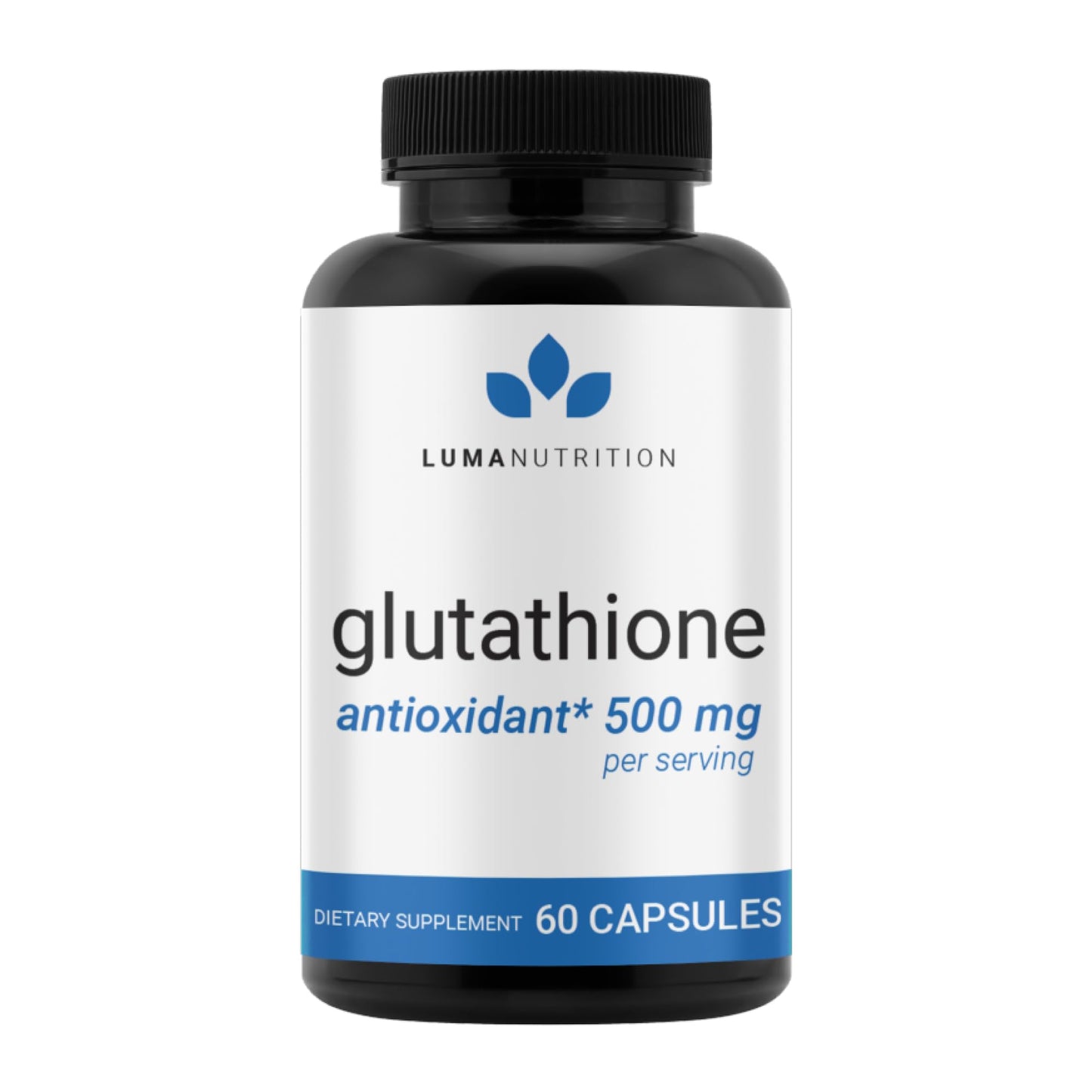 Luma Nutrition Glutathione 500mg – Antioxidant Support, Liver Health, 60 Capsules