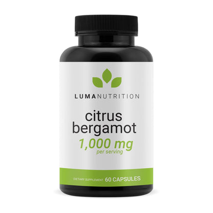Luma Nutrition Citrus Bergamot 1000mg – Citrus Bergamot Supplement – Made in USA, Veteran Owned – 60 Capsules