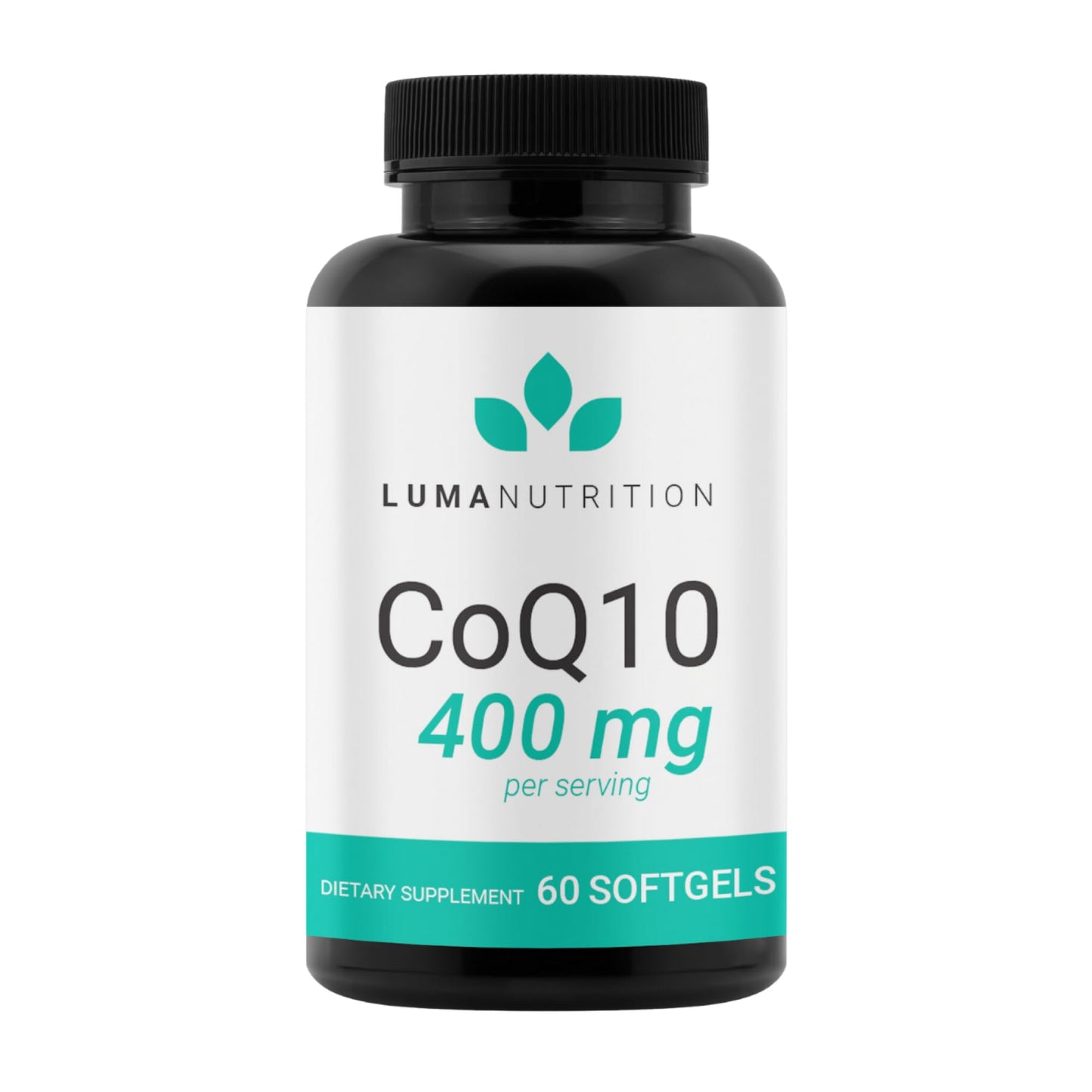 Luma Nutrition CoQ10 400mg Softgels – High-Absorption CoQ10 for Heart Health (60 Count)