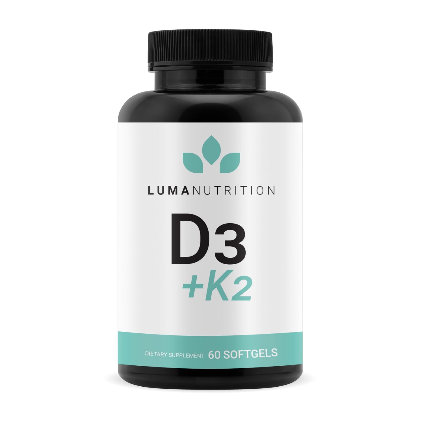 Luma Nutrition D3 + K2 10000 IU – Bone & Heart Health (60 Softgels)