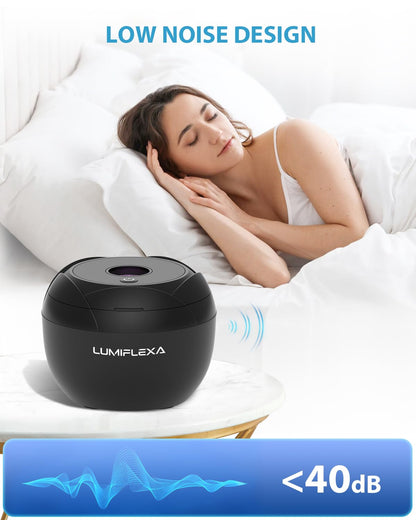Lumiflexa Ultrasonic Retainer Cleaner 45kHz - 4 Modes, 200ml (Black)