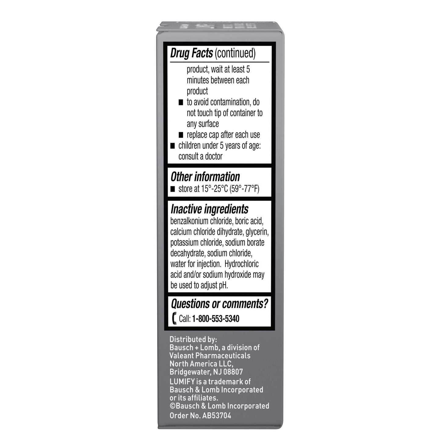 Lumify Redness Reliever Eye Drops 0.08 fl oz (2.5 mL) Pack of 6 | Bausch + Lomb