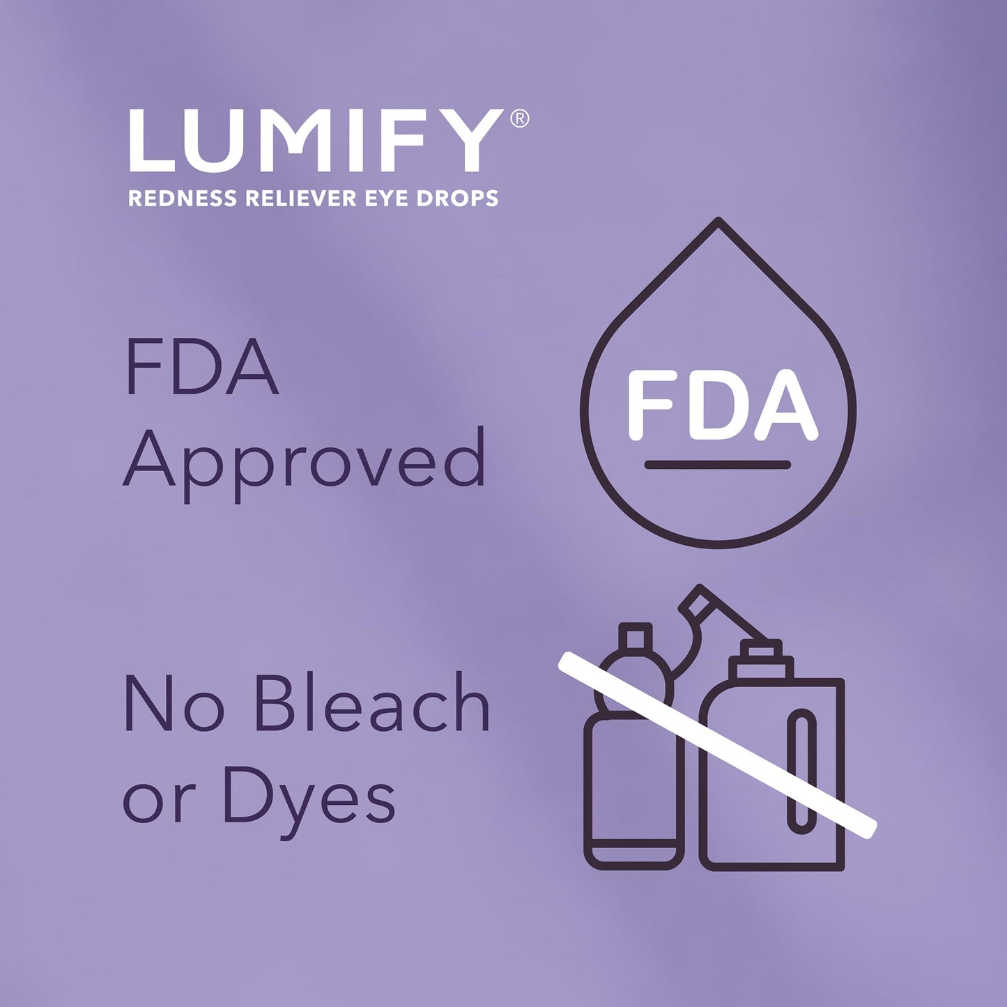Lumify Redness Reliever Eye Drops 0.08 fl oz (2.5 mL) Pack of 6 | Bausch + Lomb