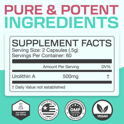 Lumora Urolithin A – Cellular Renewal & Mitochondrial Support (60 Day)