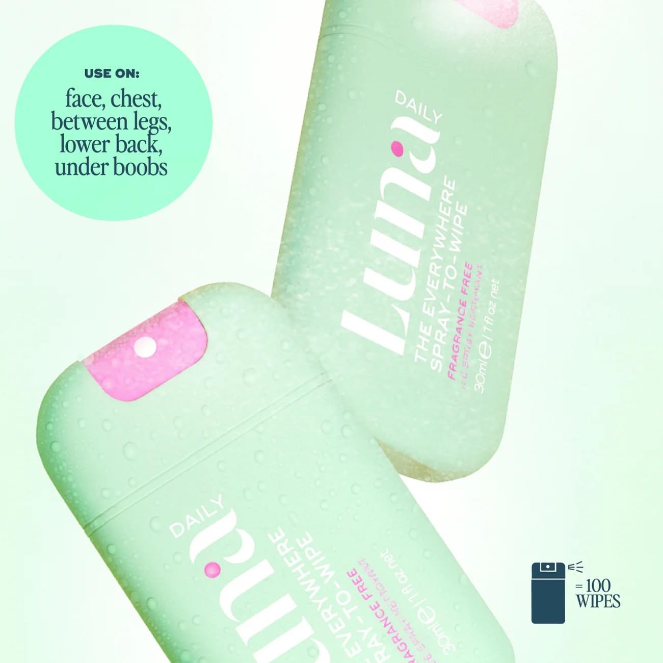 Luna Daily Body Cleansing Spray | Unscented, pH-Balanced Feminine & Body Mist