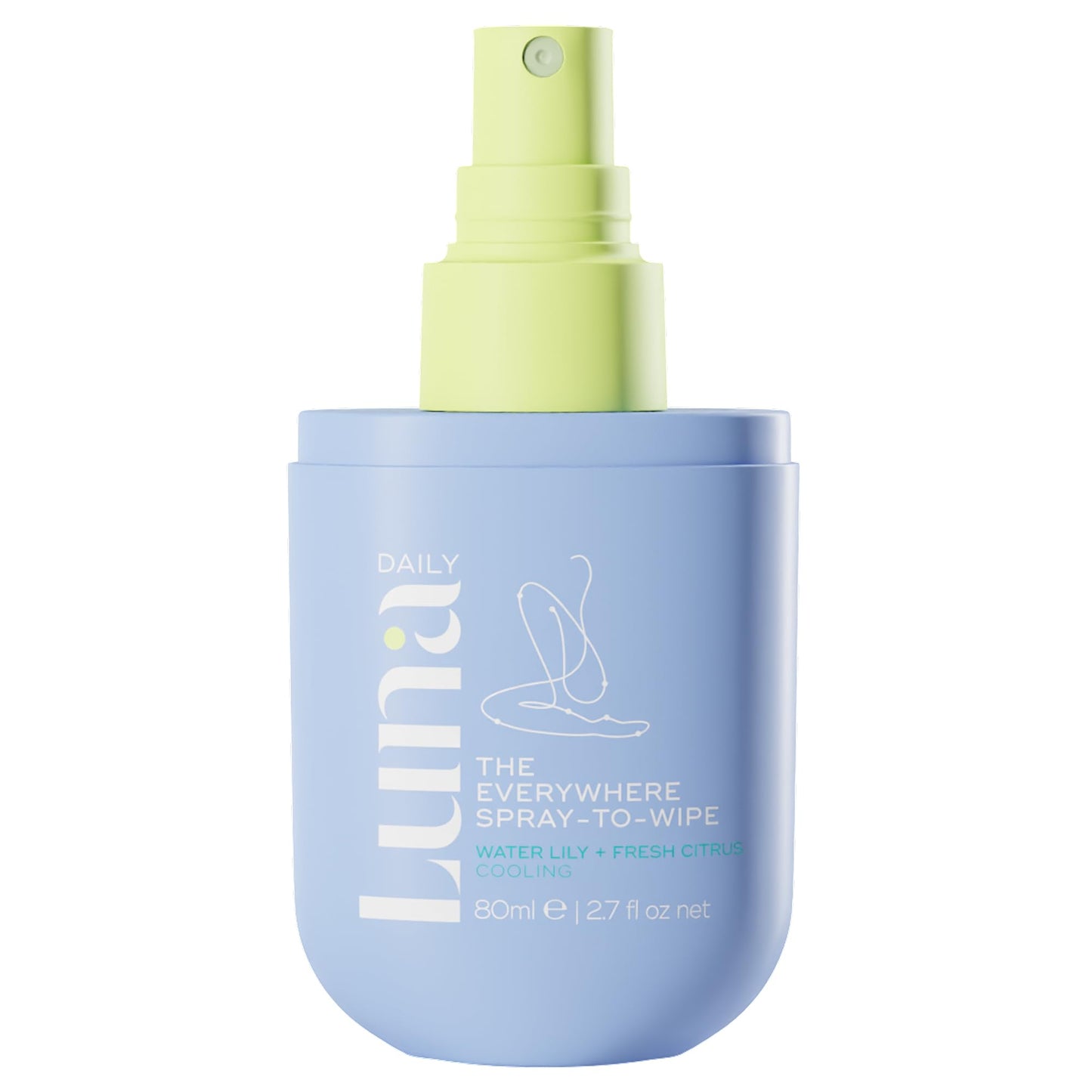 Luna Daily The Everywhere Spray-To-Wipe: Cooling Body Mist & pH-Balanced Feminine Care (80ml)