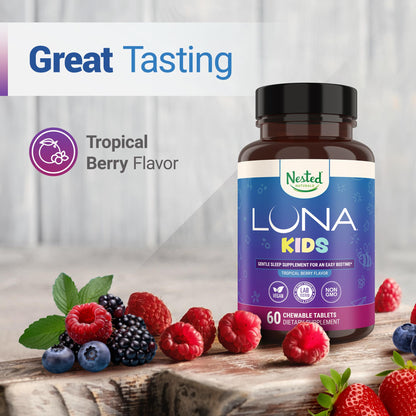 Luna Kids Sleep Aid Tablets for Children 4+ | Nested Naturals
