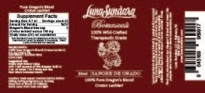 Luna Sundara Dragon's Blood 100% Pure Raw Sangre de Grado 1 Oz – Croton Lechleri, Wild Crafted & Ethically Sourced