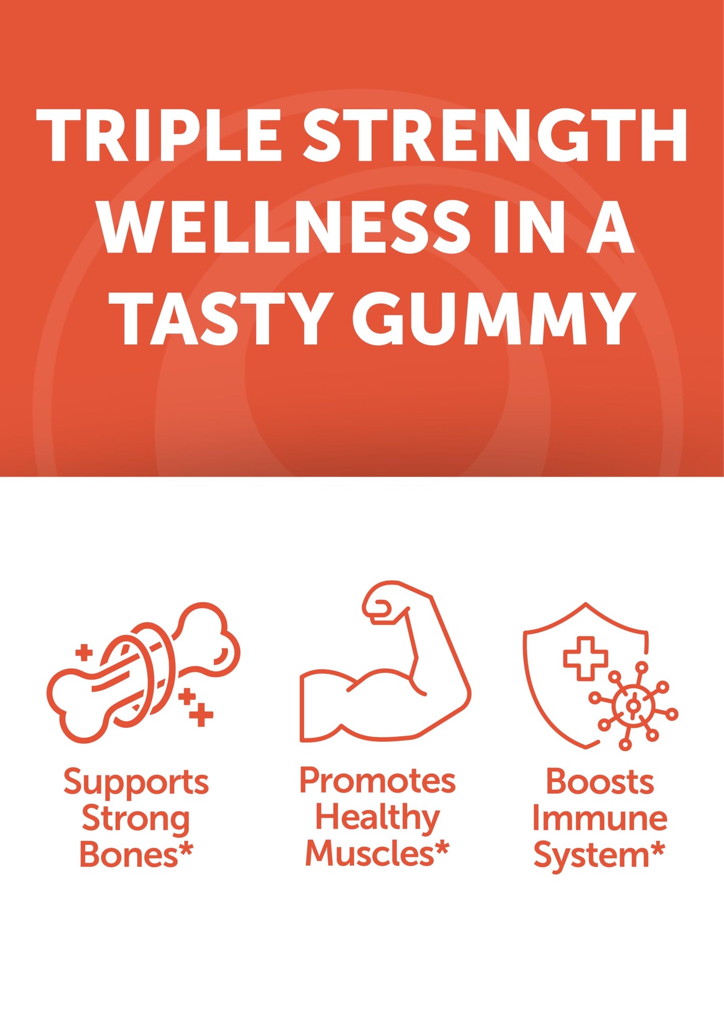 Lunakai USA Calcium Gummies with Magnesium, Zinc, Vitamin D3 & K2 – 60ct