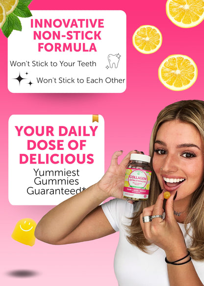 Lunakai Collagen Gummies 200mg - Non-GMO Anti-Aging for Hair, Skin & Nails