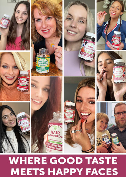 Lunakai USA Made Hair Gummies – Biotin, Zinc & Horsetail | Hair Growth Vitamins 60ct