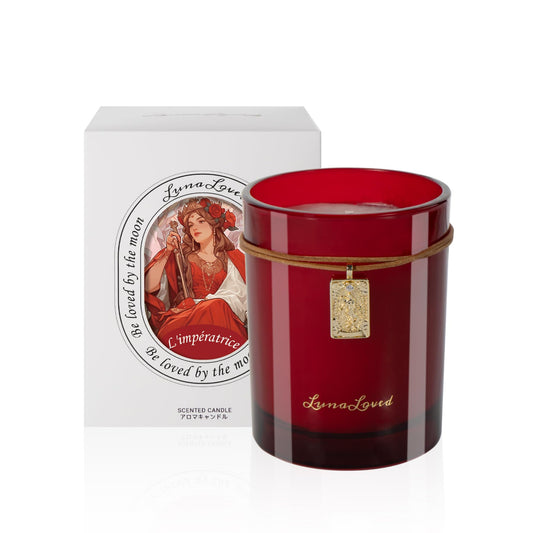 LunaLoved The Empress Rose Oud Soy Candle 230g – Tarot-Inspired