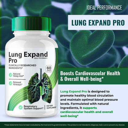 Lung Expand Pro Blood Capsules – LungExpand Pro Formula for Healthy Circulation (3 Pack)