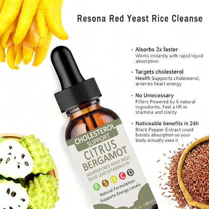 Luooin Red Yeast Rice Cleanse – Non-GMO Herbal Supplement, 30 Servings