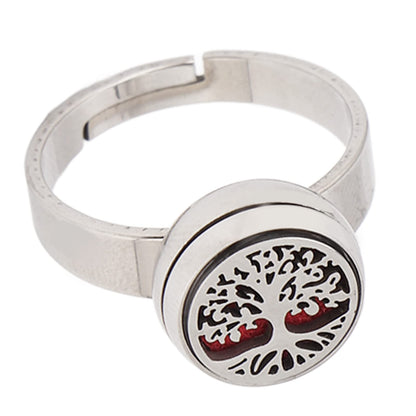 Luqeeg Aromatherapy Finger Ring | Stainless Steel Essential Oil Diffuser Ring for Women