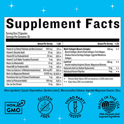Hair Growth Vitamins for Women – Biotin, Collagen & Lustriva | Mane Event