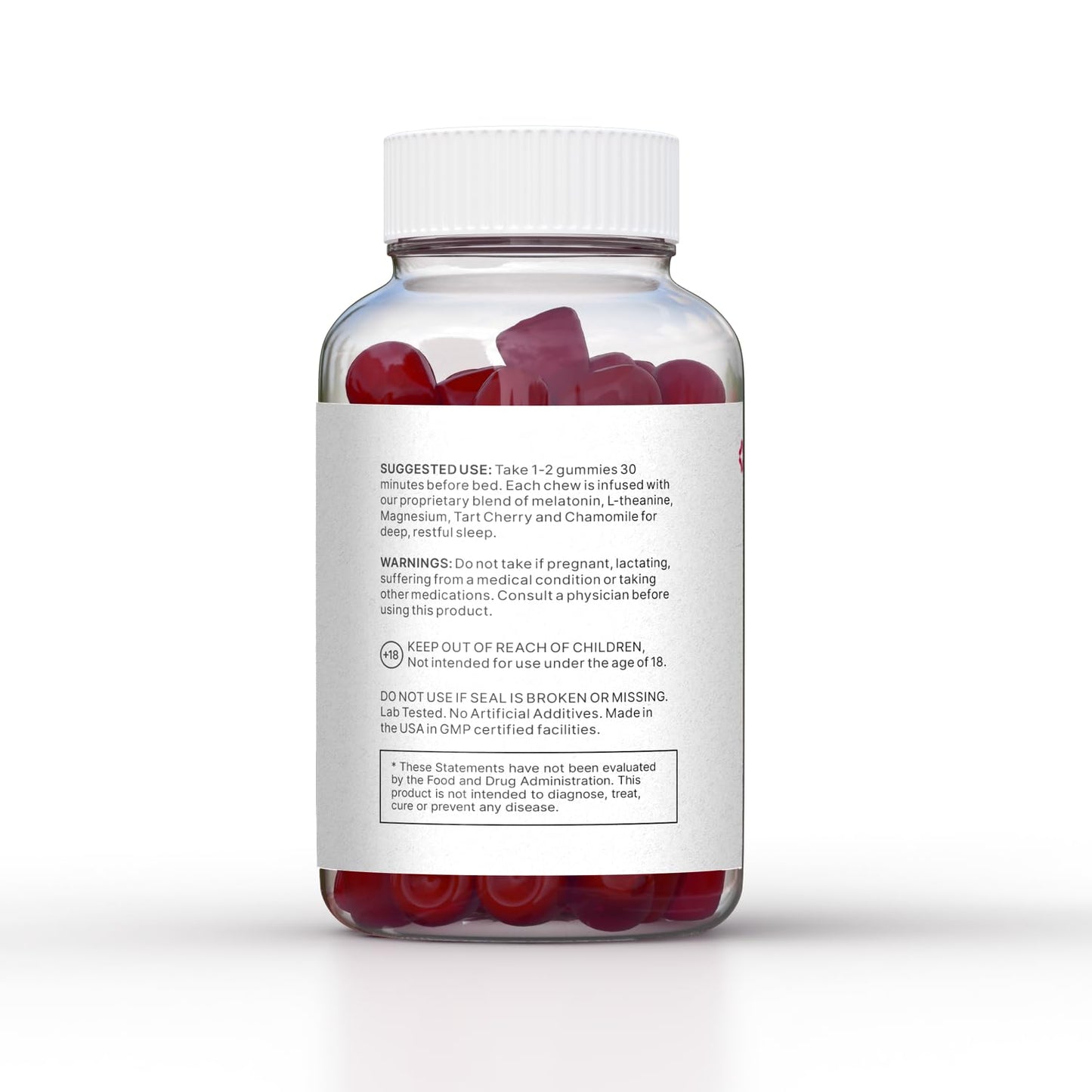 LUV health Sleep Gummies – Natural Sleep Aid with Magnesium, L-Theanine, Melatonin (30 count)
