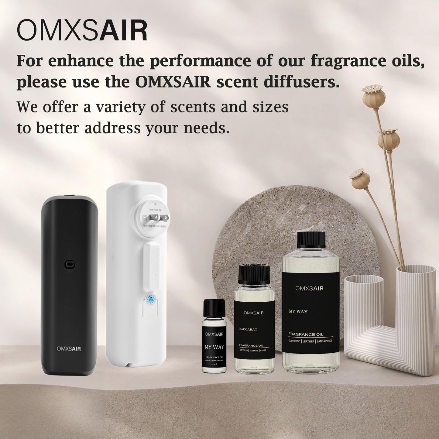 Luxury Hotel Scent Oil Diffuser Refill Kit - 20ml Nano-Tech Long-Lasting (Hotel & Spa)