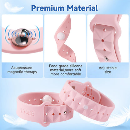 LYJEE Motion Sickness Bands – Drug-Free Nausea Relief for Adults, Kids & Pregnancy