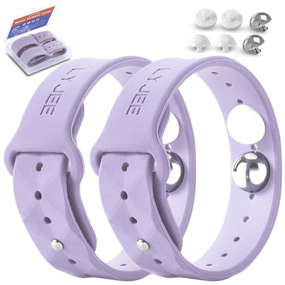 LYJEE Motion Sickness Bands - Lilac Wristbands for Nausea Relief (Adults & Kids) | Seasickness & Travel Comfort