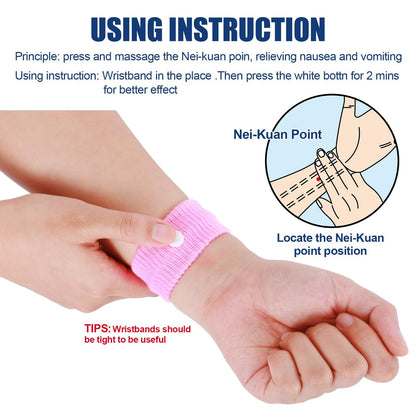 LYJEE Motion Sickness Bracelets – Acupressure Nausea Relief for Travel & Pregnancy