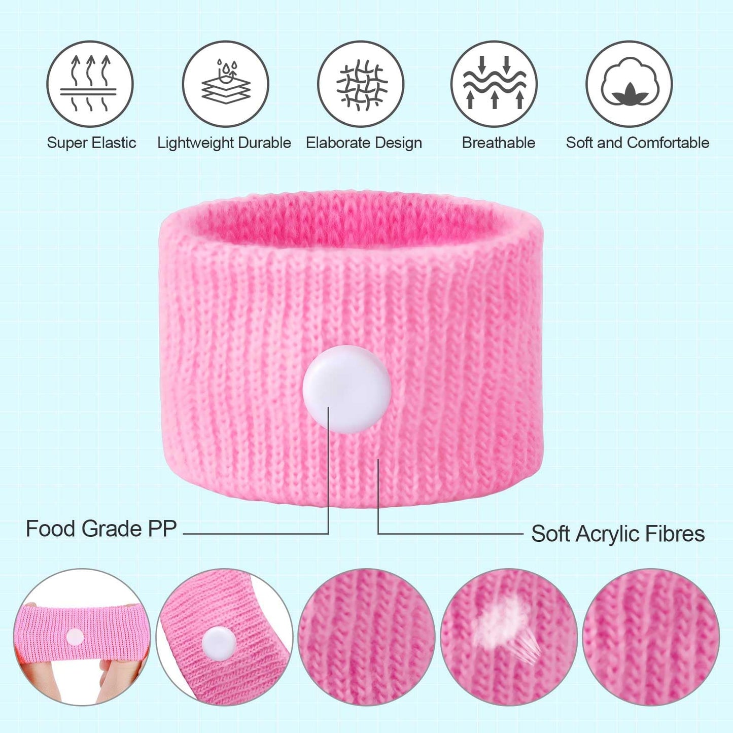 LYJEE Motion Sickness Bracelets – Acupressure Nausea Relief for Travel & Pregnancy