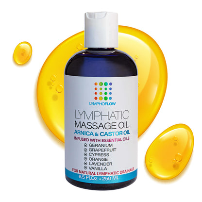 Lymphatic Drainage Massage Oil with Arnica & Castor Oil | Post-Surgery Recovery | Bruizex