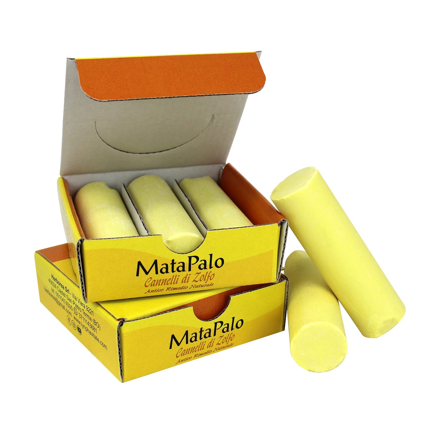 LYNPHA VITALE Sulphur Rods – Natural Sulfur Massage Sticks for Pain Relief