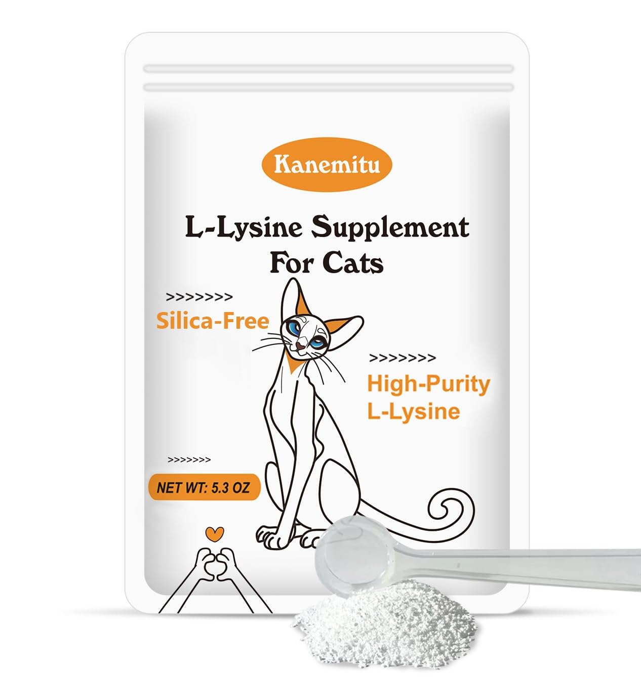 Lysine for Cats Micro Granulated L-Lysine Supplement 5.3 oz | Immune & Respiratory Support