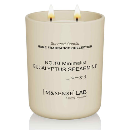 M&SENSE Natural Soy Candle - Eucalyptus Spearmint, 16.6 oz