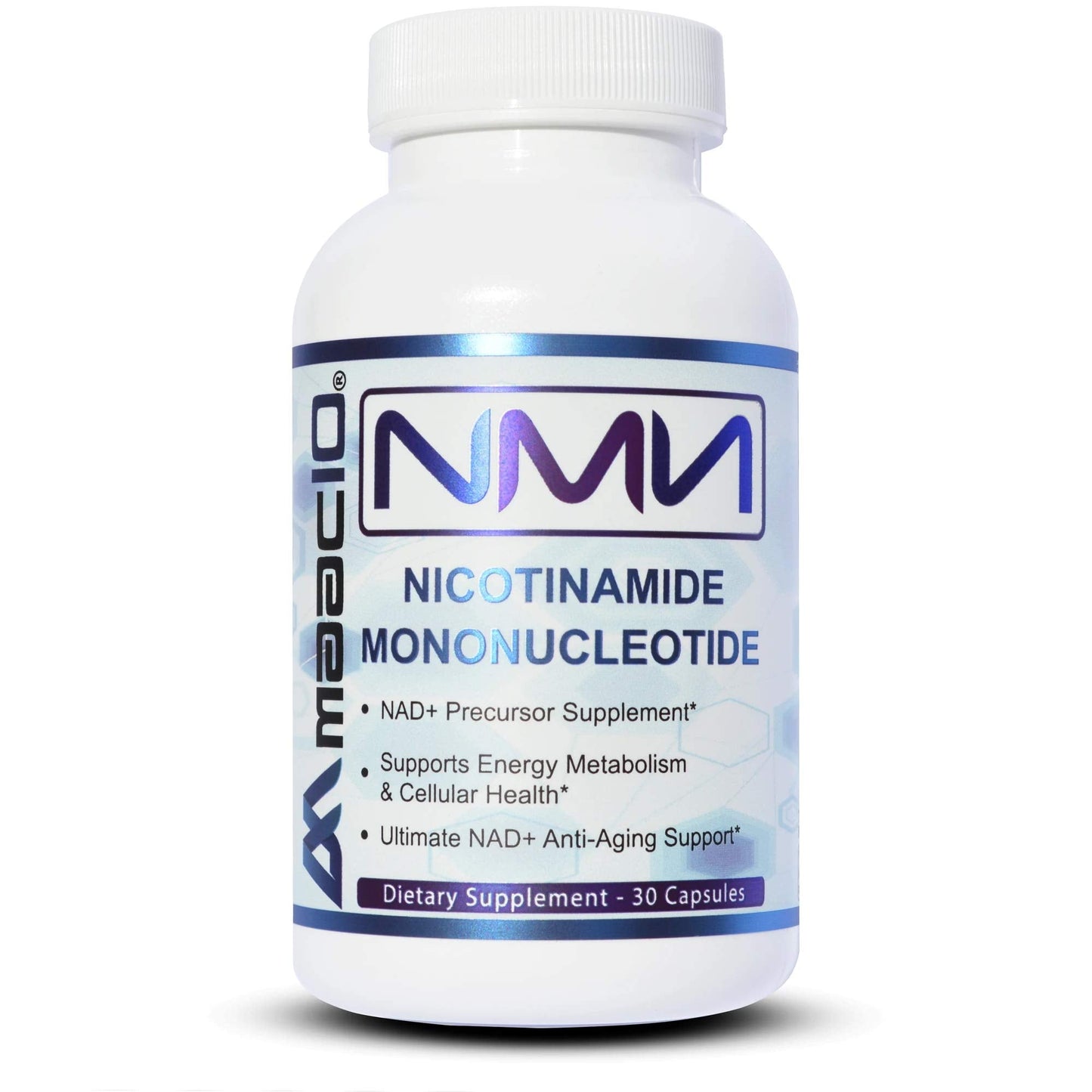 MAAC10 NMN Supplement - 125mg NMN Capsules (30 Count) | NAD+ Booster