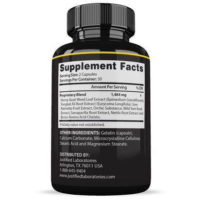 Justified Laboratories Maasalong Advanced Men's Health Formula 2 Pack – 120 Capsules