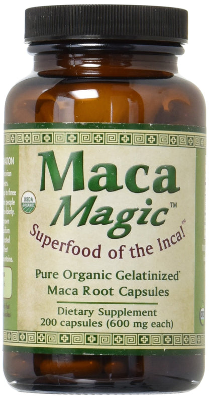 Maca Magic Organic Capsules - 200 Count
