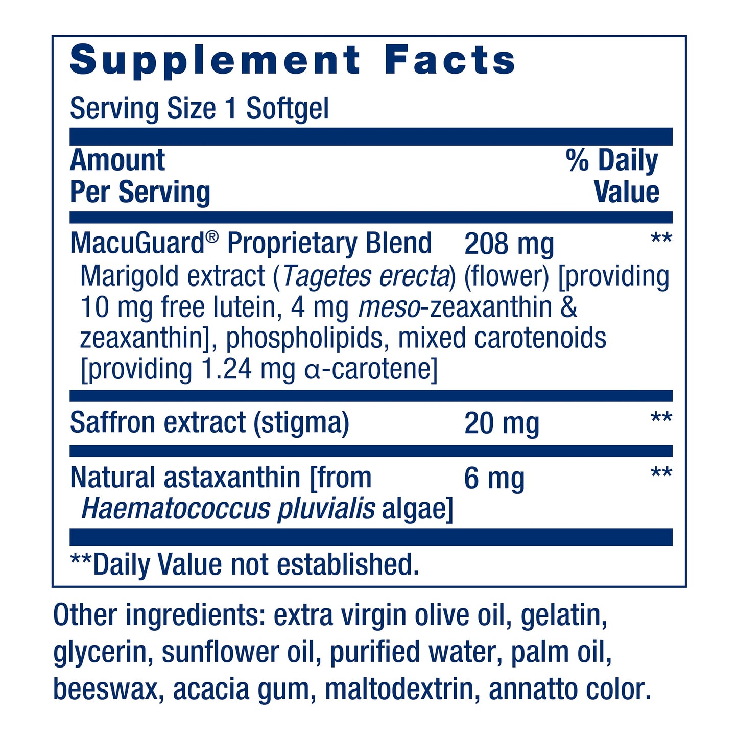 Life Extension MacuGuard Ocular Support – Eye Health with Lutein, Zeaxanthin, Meso‑Zeaxanthin, Saffron & Astaxanthin | 60 Softgels