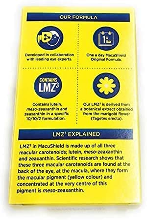 MacuShield Eye Supplement | 90 One‑A‑Day Capsules