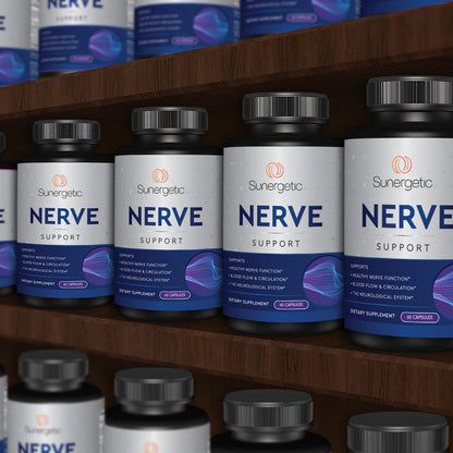 Premium Nerve Support Supplement - ALA 600 mg, Acetyl-L-Carnitine & Benfotiamine | 60 Capsules